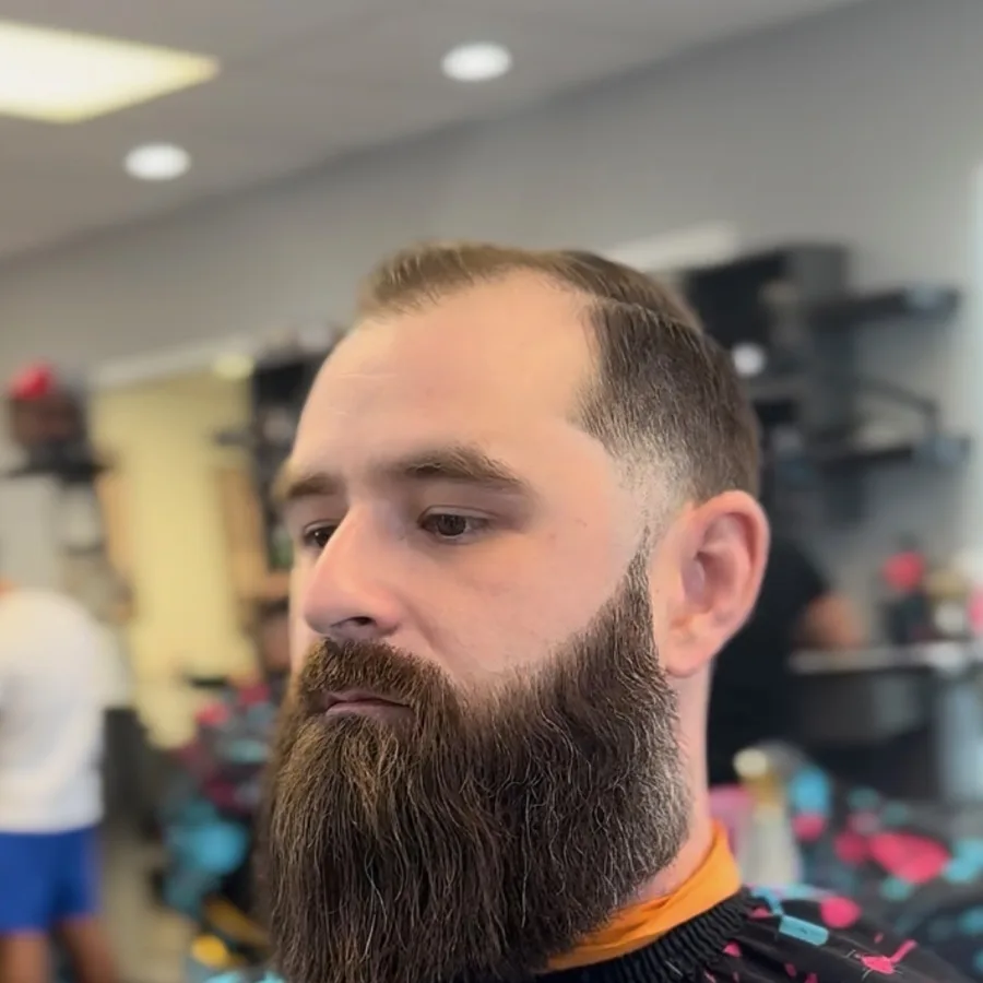 Haircut and beard